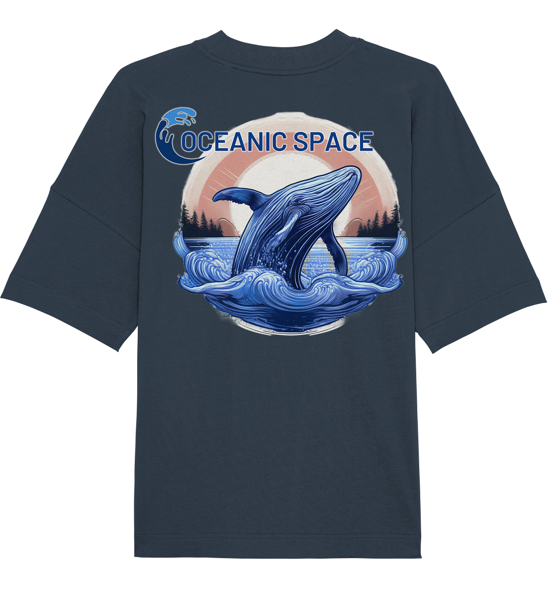 OCEANIC SPACE - Save our oceans - Organic Oversize Shirt - ThreadLabs