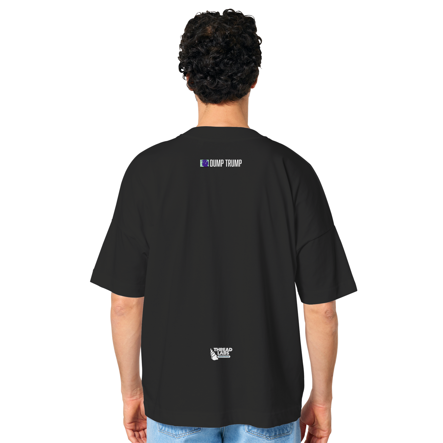 Dump Trump - Error 404: Truth not found - Organic Oversize Shirt - ThreadLabs