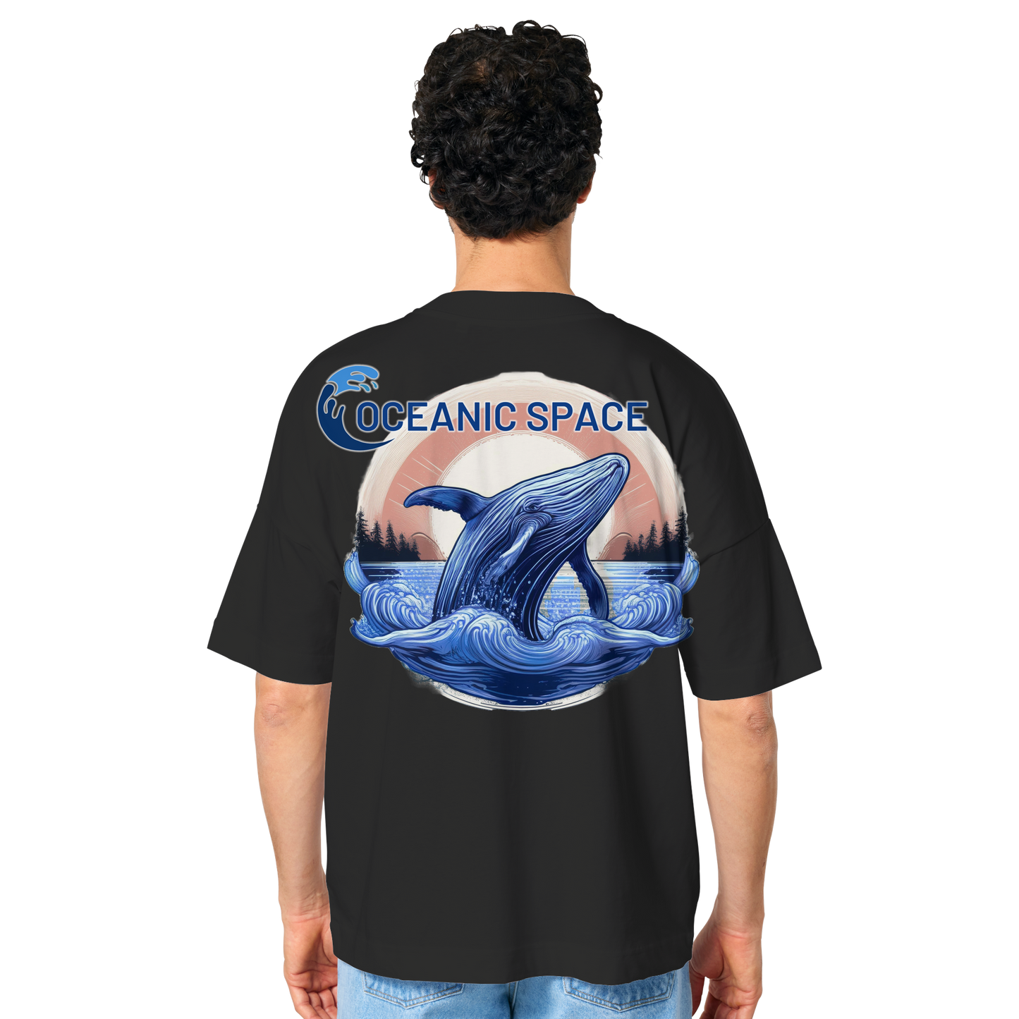 OCEANIC SPACE - Save our oceans - Organic Oversize Shirt - ThreadLabs