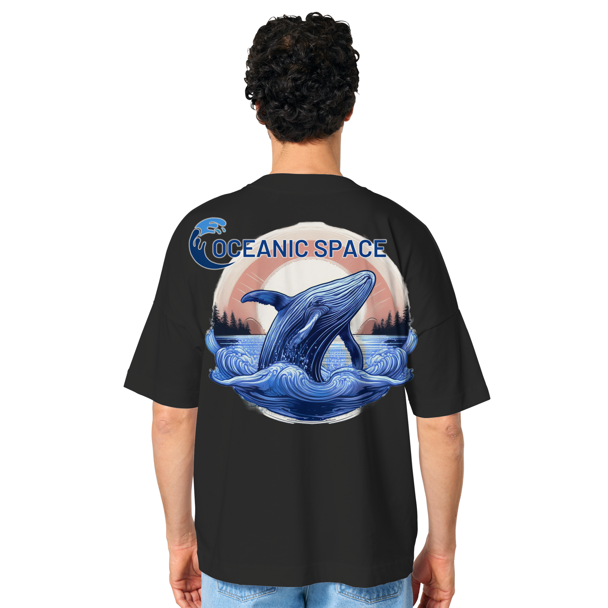 OCEANIC SPACE - Save our oceans - Organic Oversize Shirt - ThreadLabs