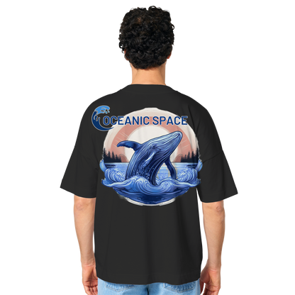 OCEANIC SPACE - Save our oceans - Organic Oversize Shirt - ThreadLabs