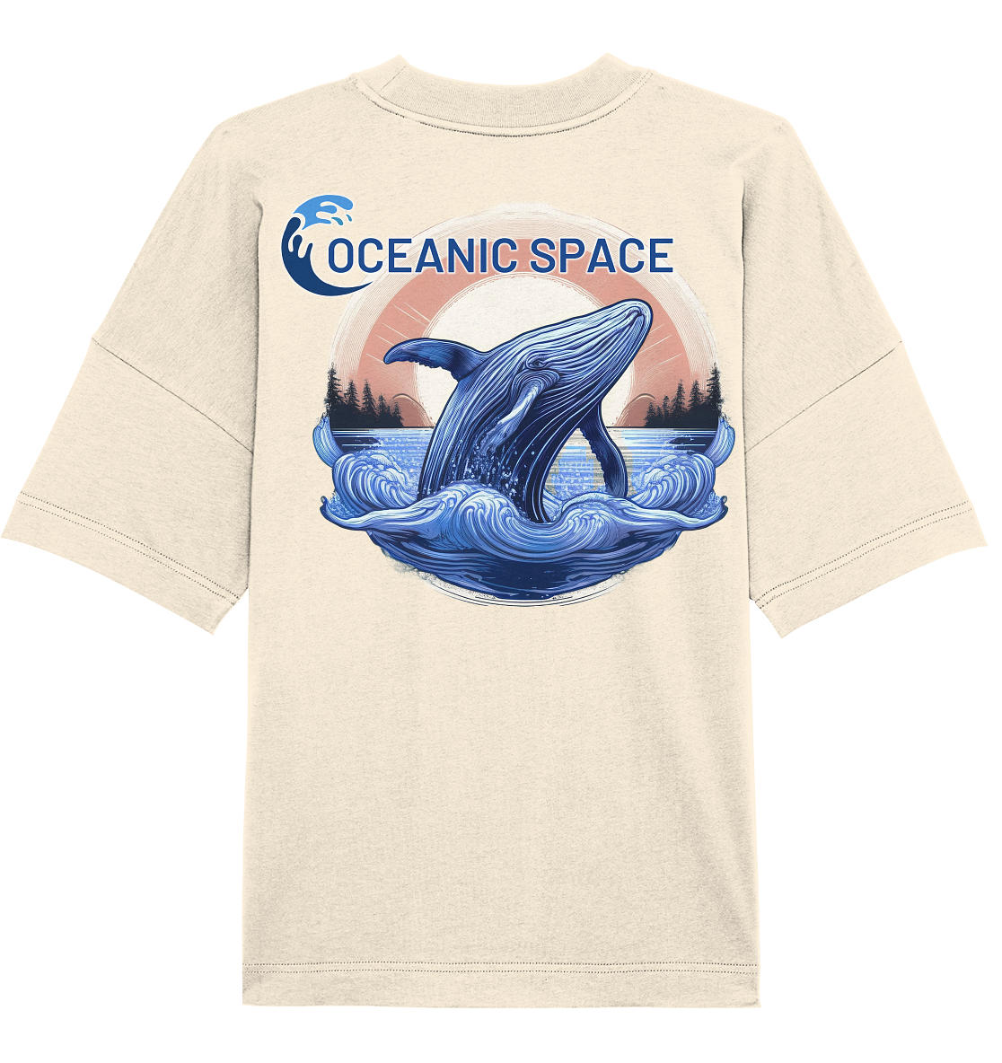 OCEANIC SPACE - Save our oceans - Organic Oversize Shirt - ThreadLabs