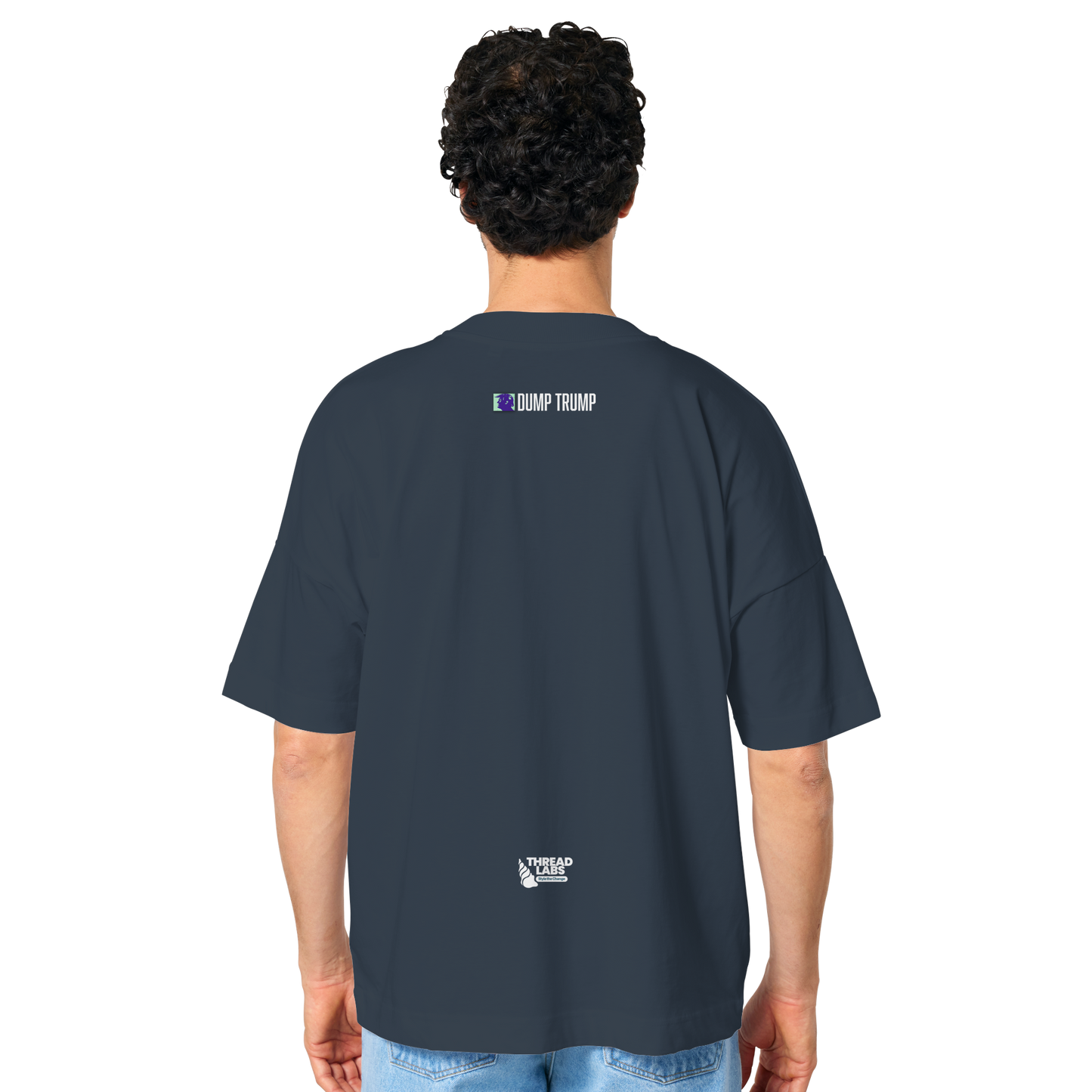 Dump Trump - Error 404: Truth not found - Organic Oversize Shirt - ThreadLabs