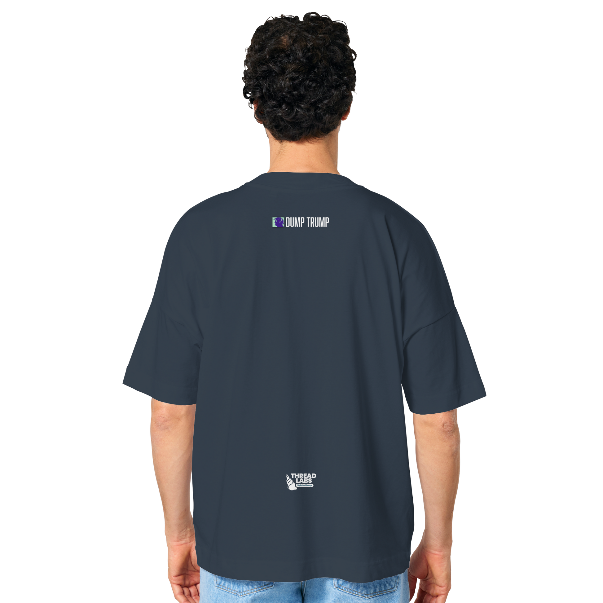 Dump Trump - Error 404: Truth not found - Organic Oversize Shirt - ThreadLabs