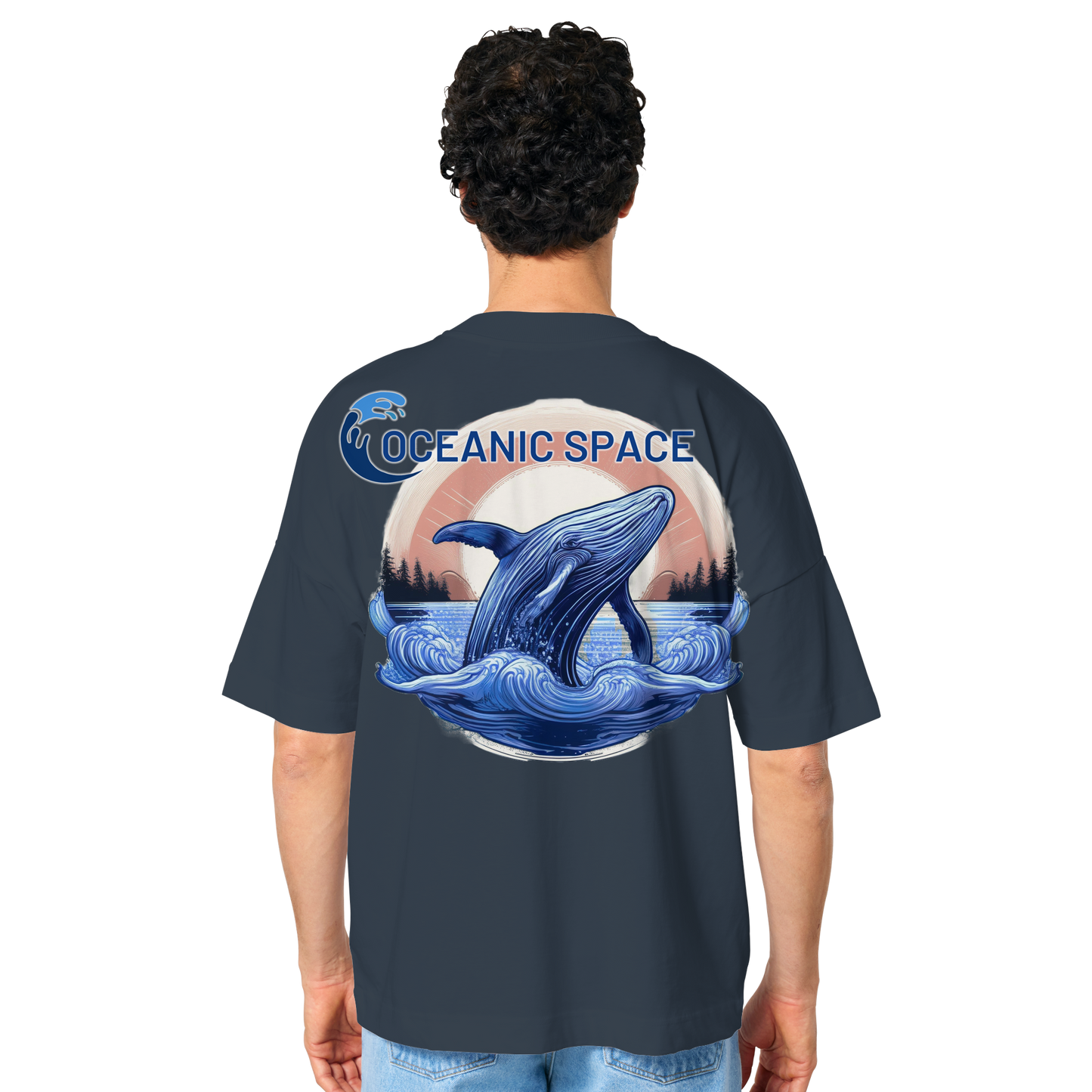 OCEANIC SPACE - Save our oceans - Organic Oversize Shirt - ThreadLabs