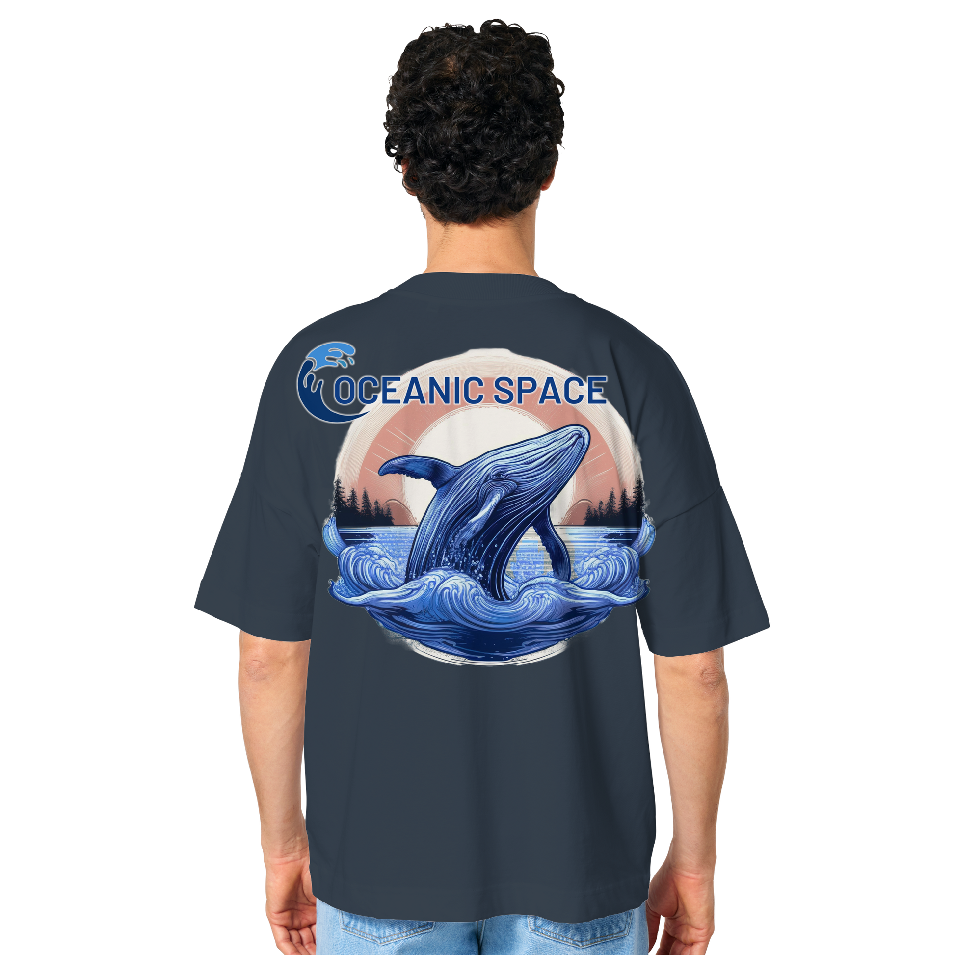 OCEANIC SPACE - Save our oceans - Organic Oversize Shirt - ThreadLabs