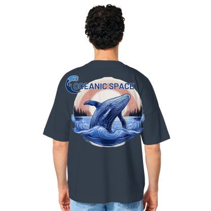 OCEANIC SPACE - Save our oceans - Organic Oversize Shirt - ThreadLabs