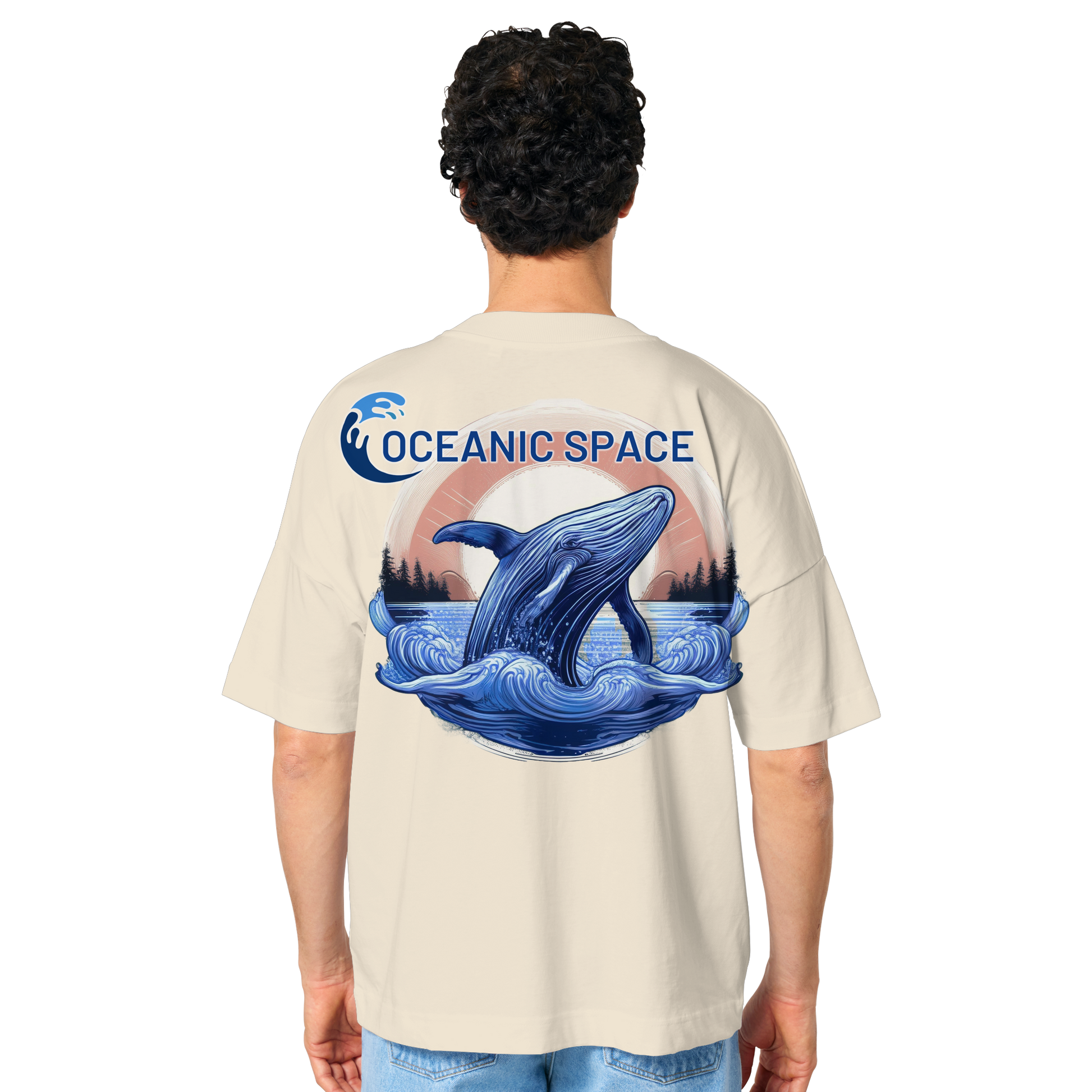 OCEANIC SPACE - Save our oceans - Organic Oversize Shirt - ThreadLabs