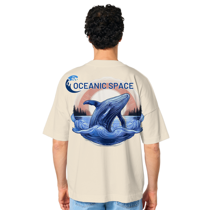 OCEANIC SPACE - Save our oceans - Organic Oversize Shirt - ThreadLabs