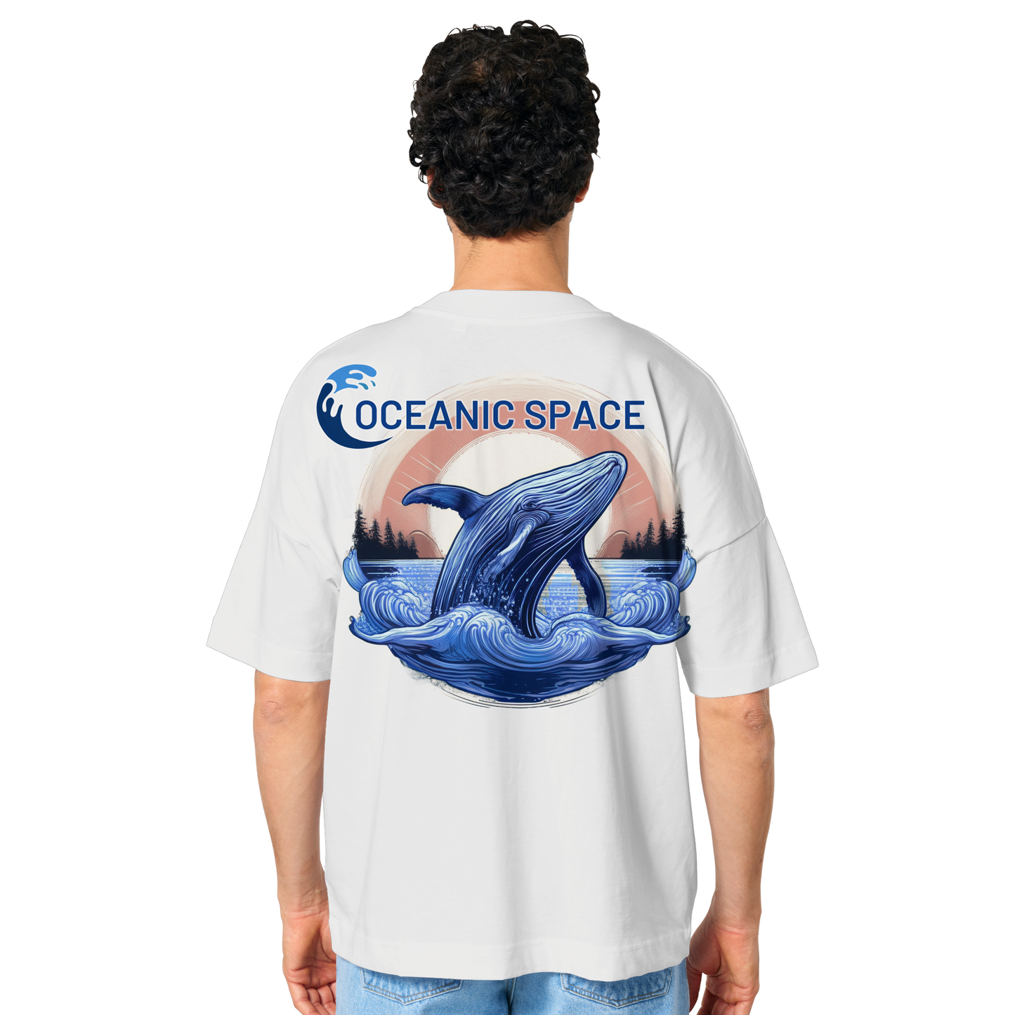 OCEANIC SPACE - Save our oceans - Organic Oversize Shirt - ThreadLabs