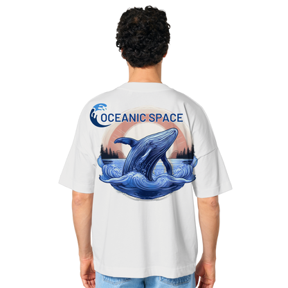 OCEANIC SPACE - Save our oceans - Organic Oversize Shirt - ThreadLabs