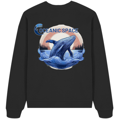 OCEANIC SPACE - Save our oceans - Organic Oversize Sweatshirt - ThreadLabs