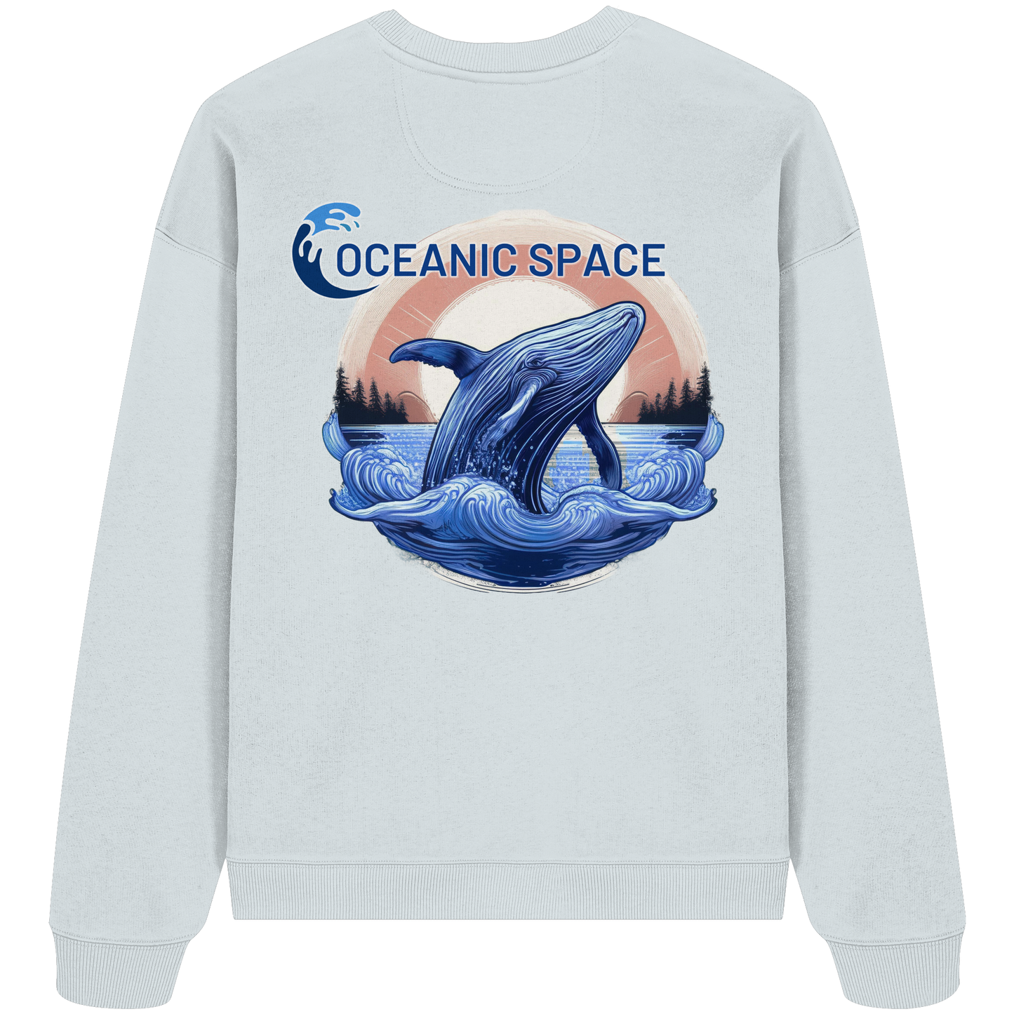 OCEANIC SPACE - Save our oceans - Organic Oversize Sweatshirt - ThreadLabs