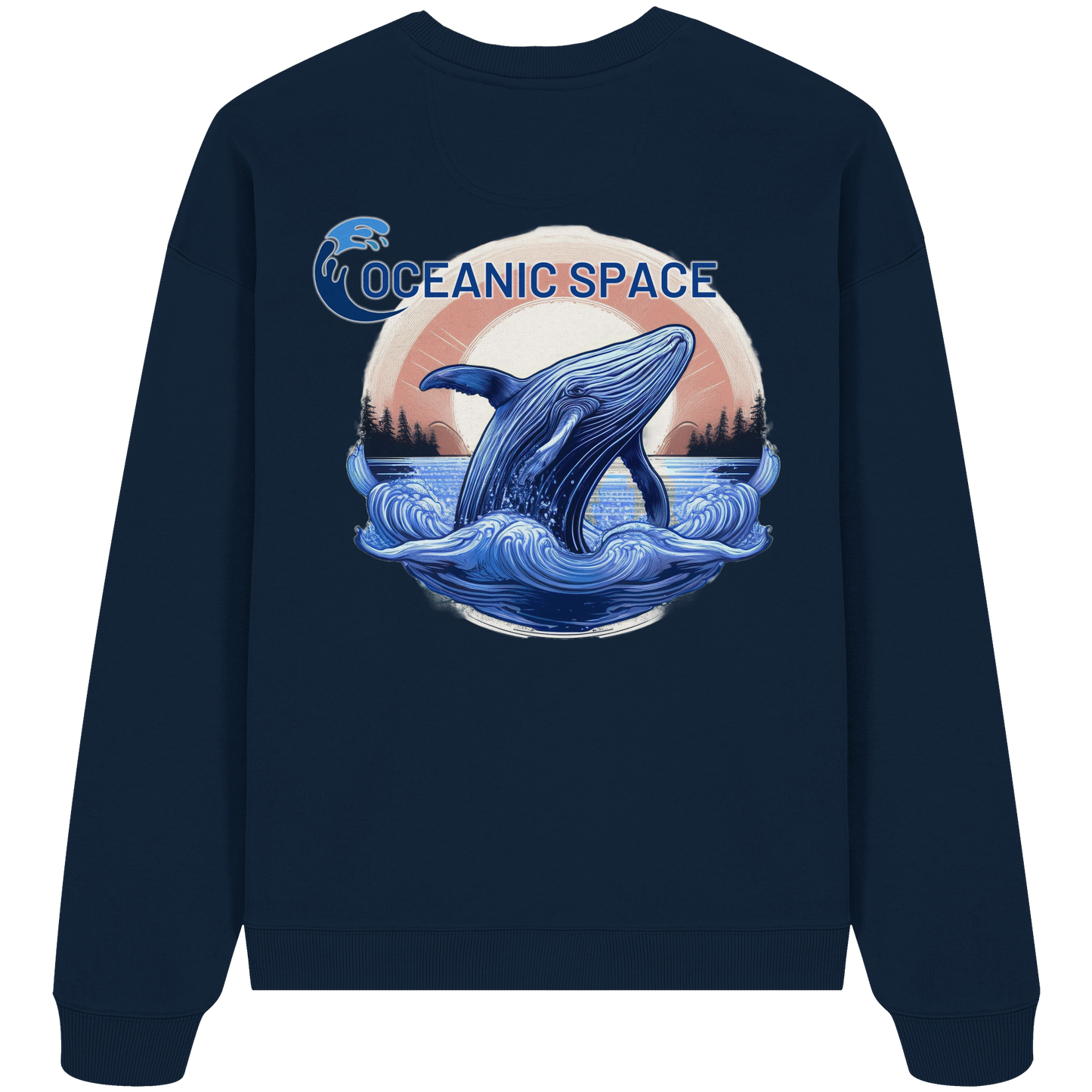 OCEANIC SPACE - Save our oceans - Organic Oversize Sweatshirt - ThreadLabs