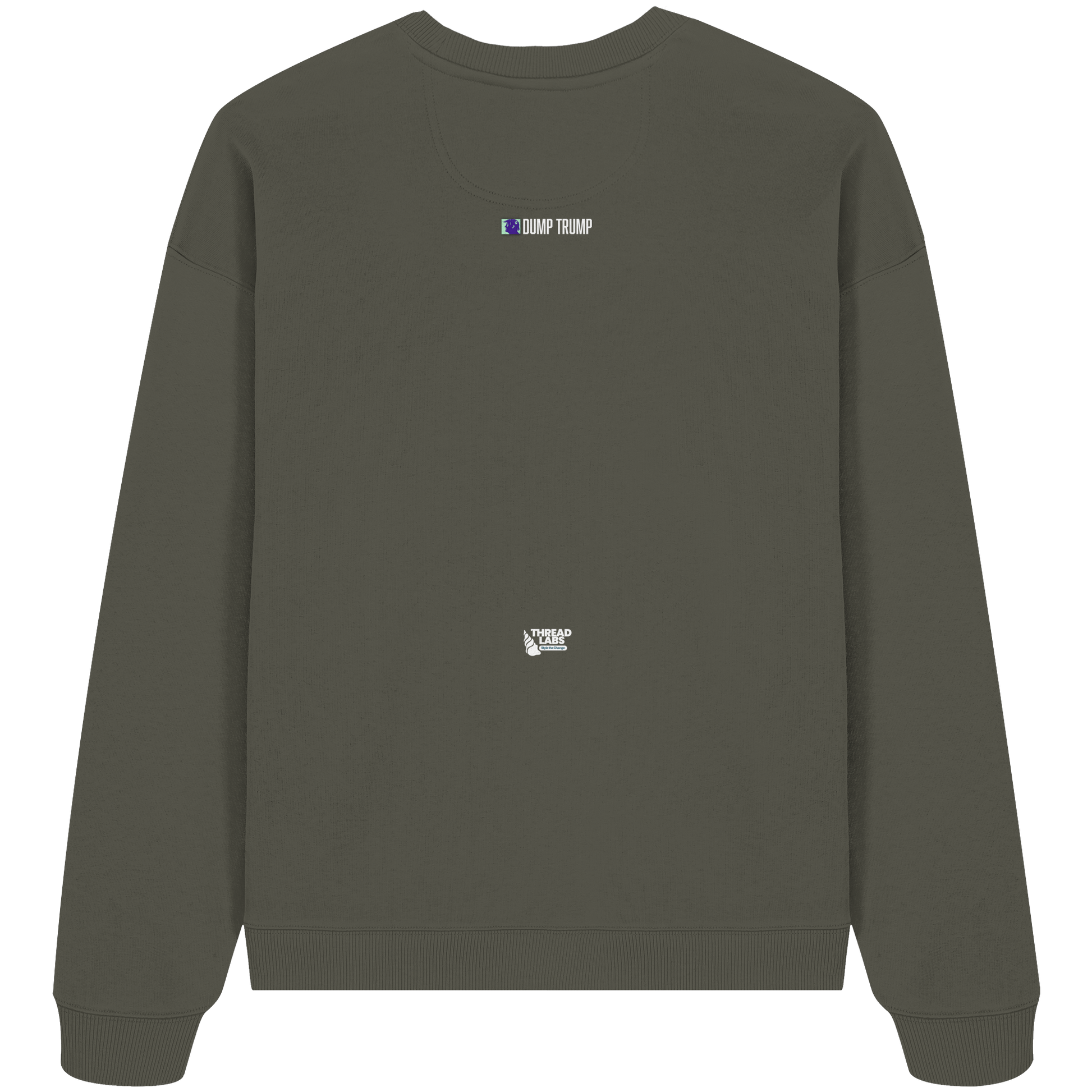 Dump Trump - Error 404: Truth not found - Organic Oversize Sweatshirt - ThreadLabs