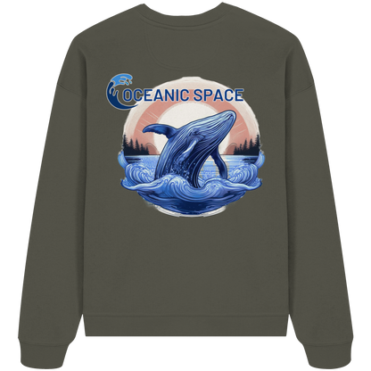 OCEANIC SPACE - Save our oceans - Organic Oversize Sweatshirt - ThreadLabs