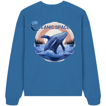 OCEANIC SPACE - Save our oceans - Organic Oversize Sweatshirt - ThreadLabs