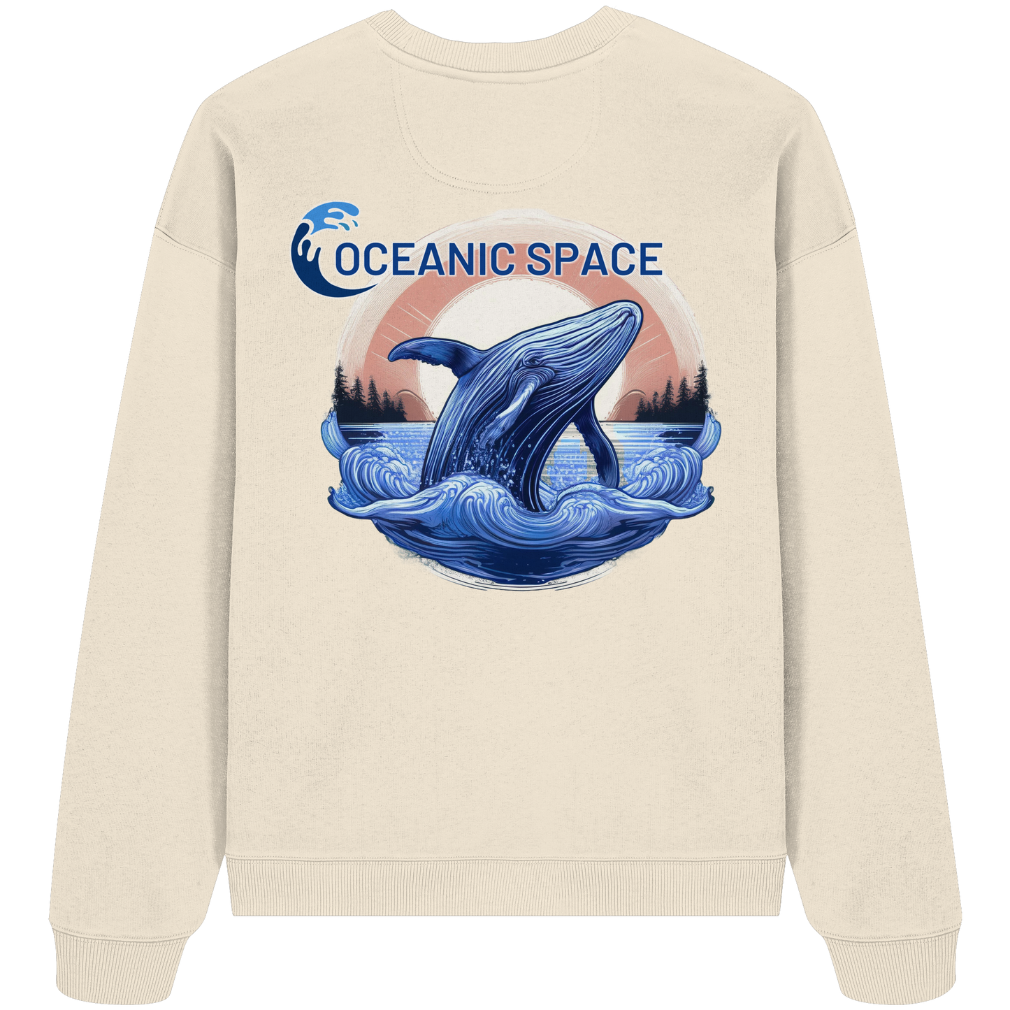 OCEANIC SPACE - Save our oceans - Organic Oversize Sweatshirt - ThreadLabs