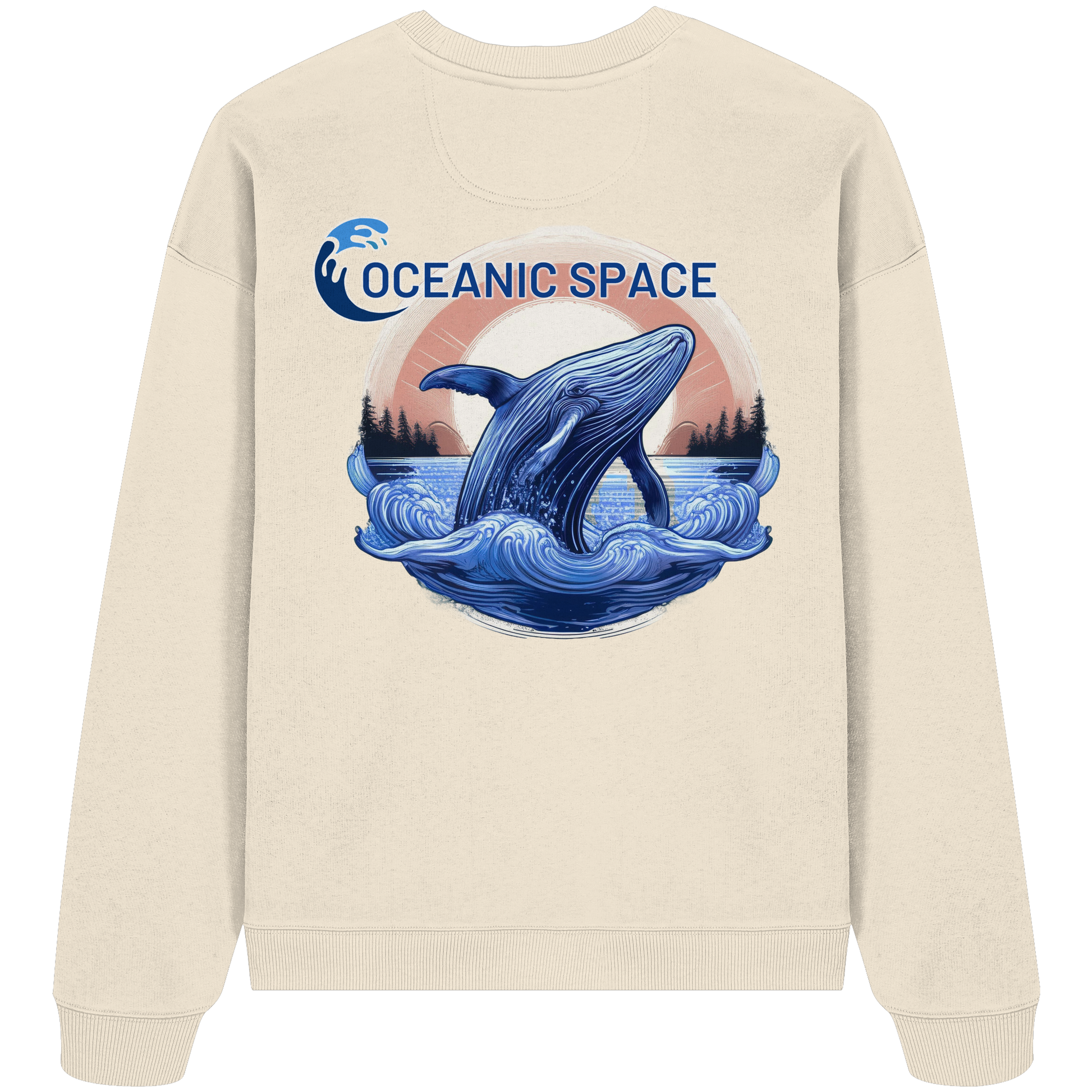 OCEANIC SPACE - Save our oceans - Organic Oversize Sweatshirt - ThreadLabs
