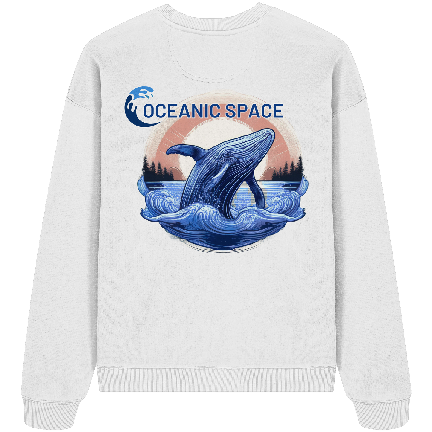 OCEANIC SPACE - Save our oceans - Organic Oversize Sweatshirt - ThreadLabs