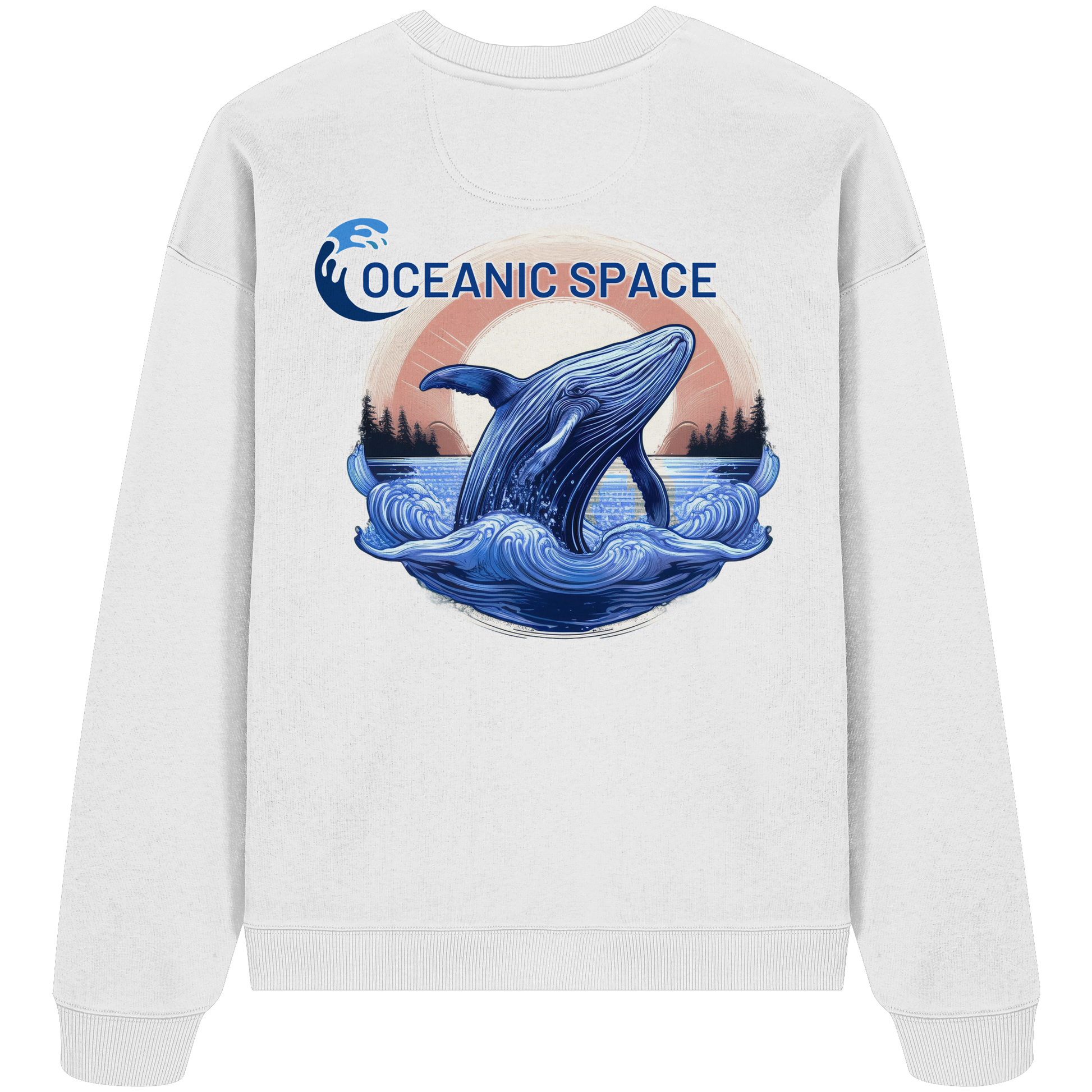 OCEANIC SPACE - Save our oceans - Organic Oversize Sweatshirt - ThreadLabs