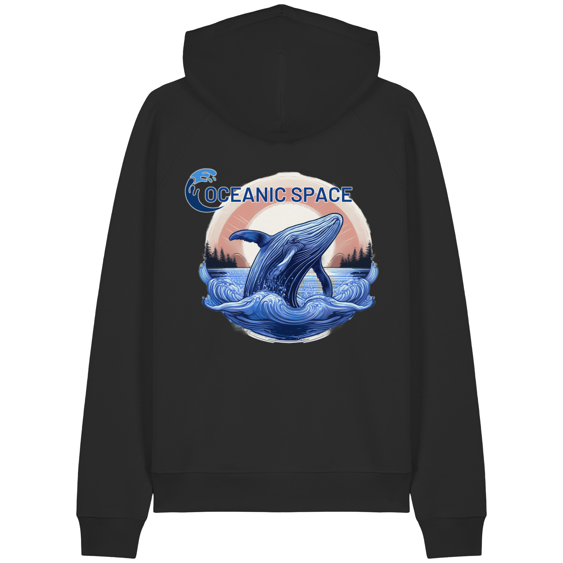 OCEANIC SPACE - Save our oceans - Organic Raglan Hoodie - ThreadLabs