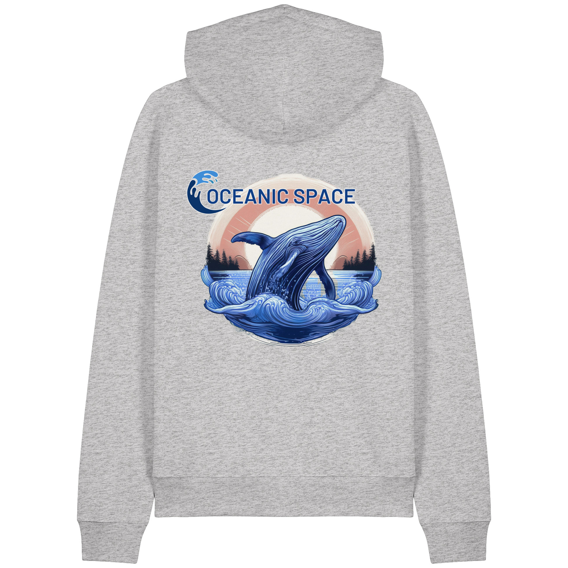 OCEANIC SPACE - Save our oceans - Organic Raglan Hoodie - ThreadLabs