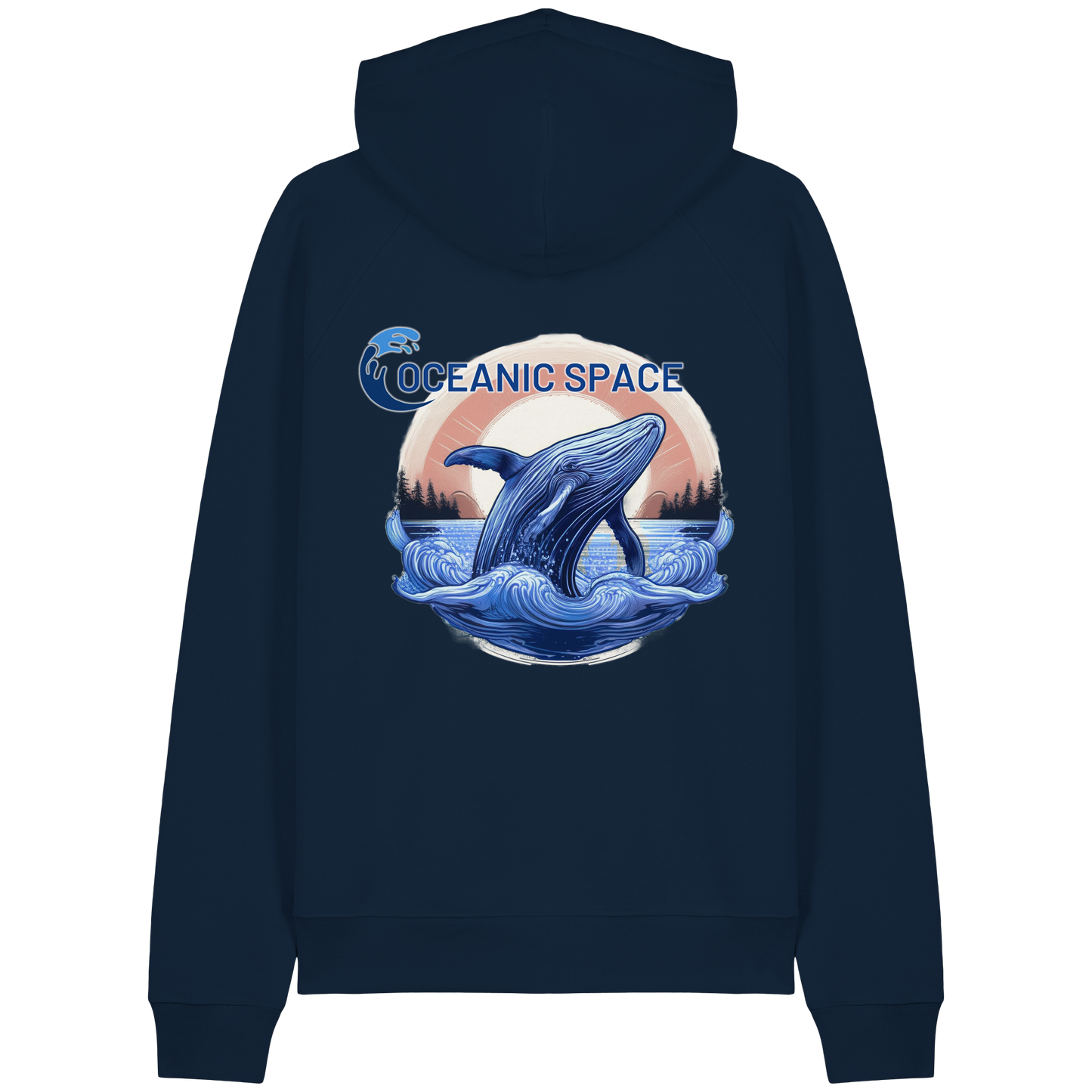 OCEANIC SPACE - Save our oceans - Organic Raglan Hoodie - ThreadLabs