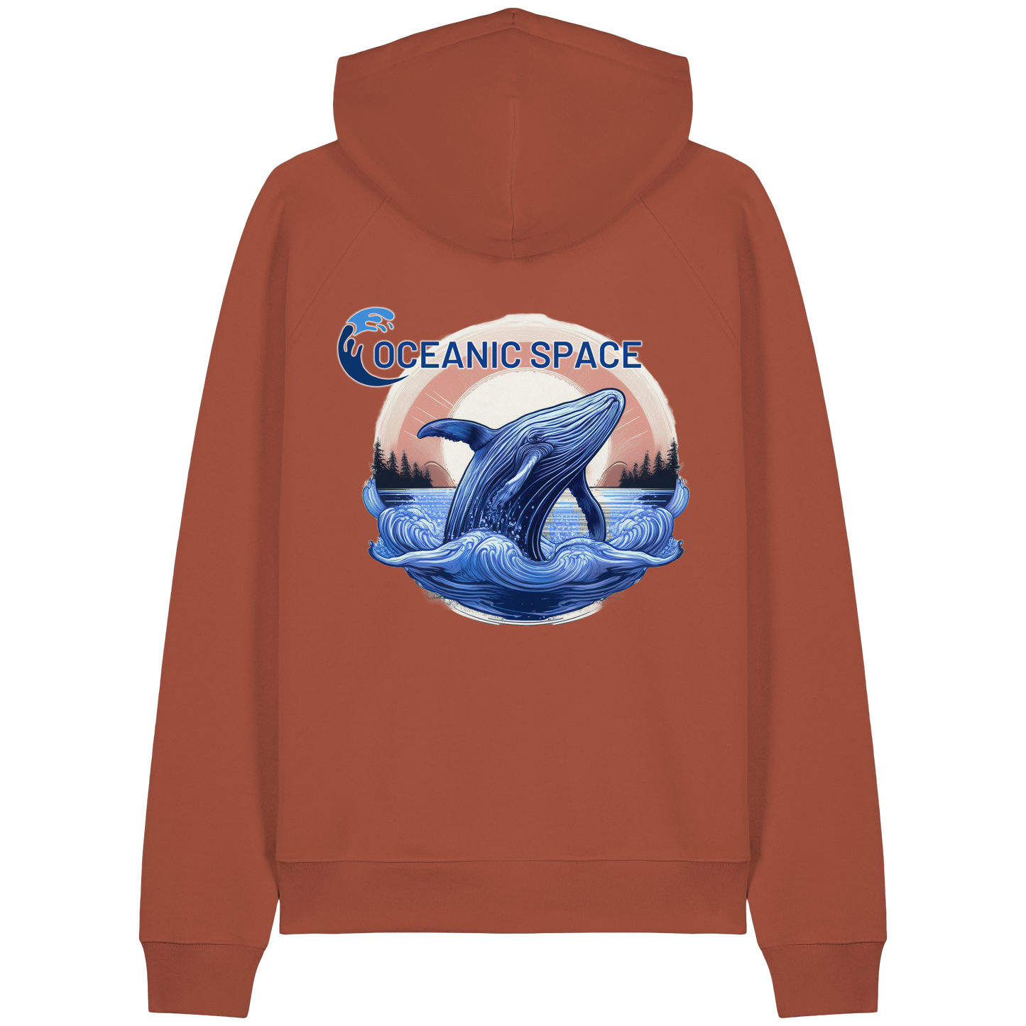 OCEANIC SPACE - Save our oceans - Organic Raglan Hoodie - ThreadLabs