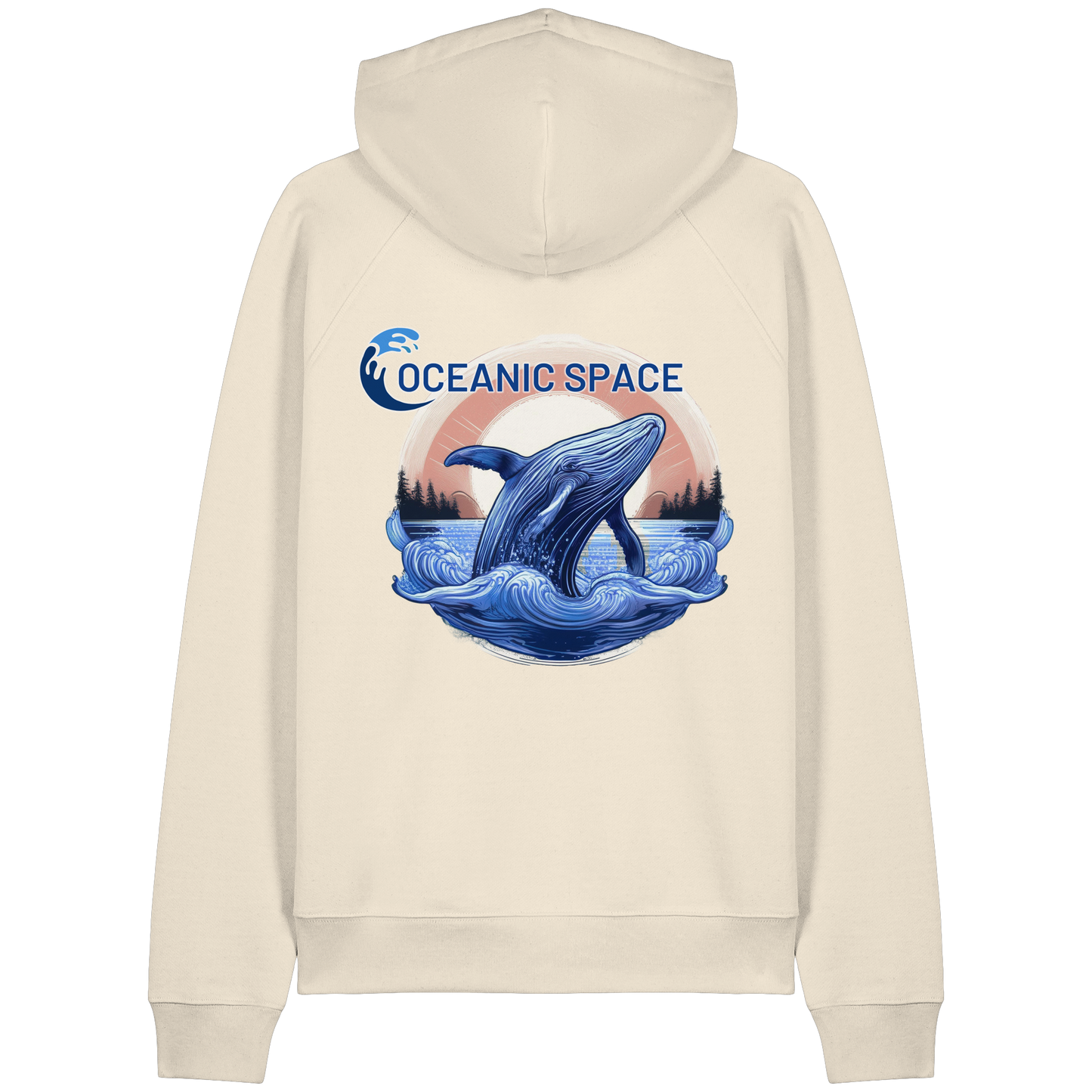 OCEANIC SPACE - Save our oceans - Organic Raglan Hoodie - ThreadLabs