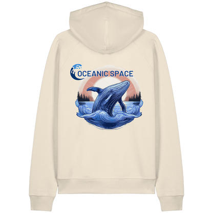 OCEANIC SPACE - Save our oceans - Organic Raglan Hoodie - ThreadLabs