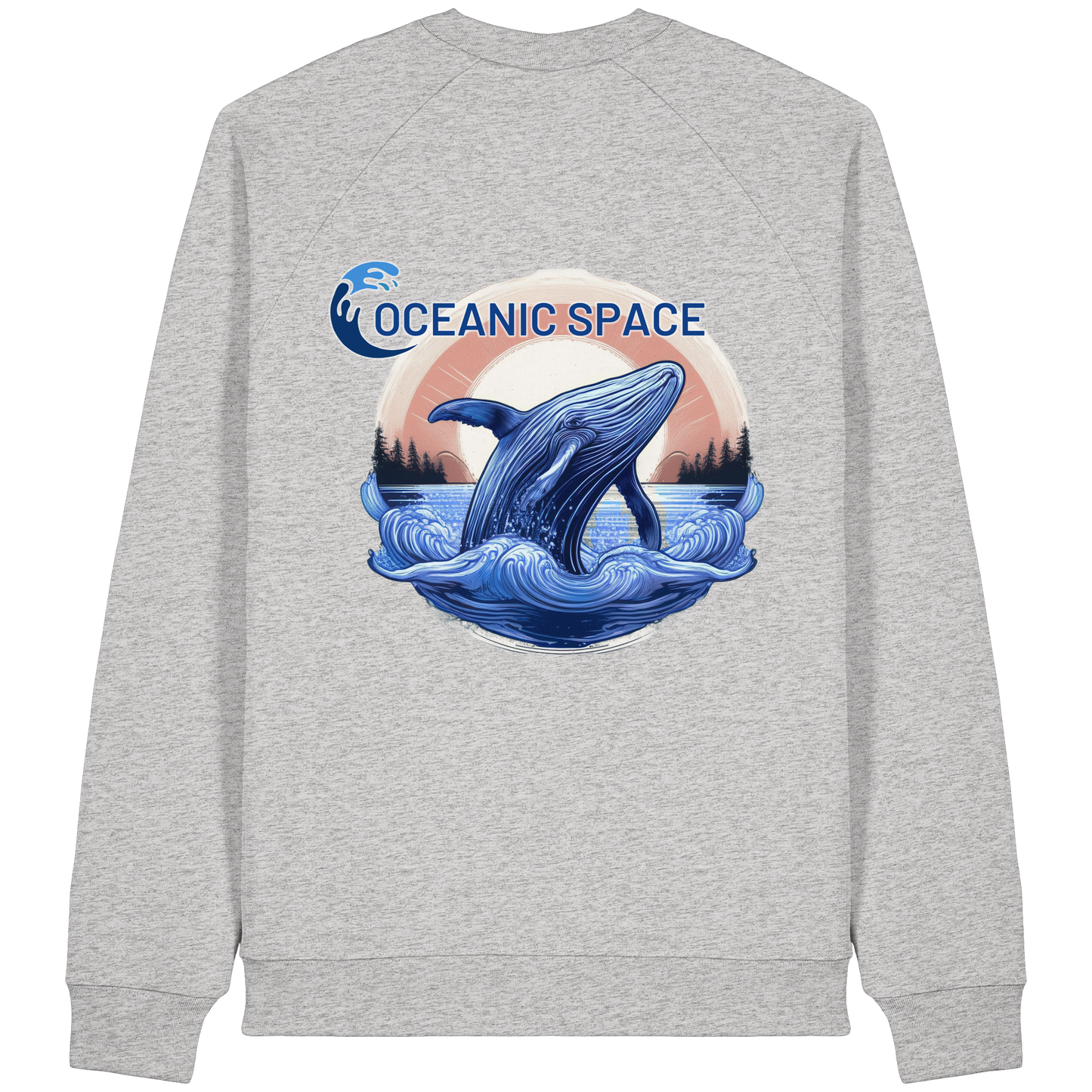 OCEANIC SPACE - Save our oceans - Organic Raglan Sweatshirt - ThreadLabs