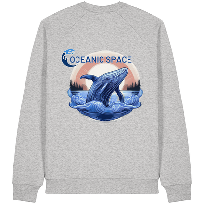 OCEANIC SPACE - Save our oceans - Organic Raglan Sweatshirt - ThreadLabs