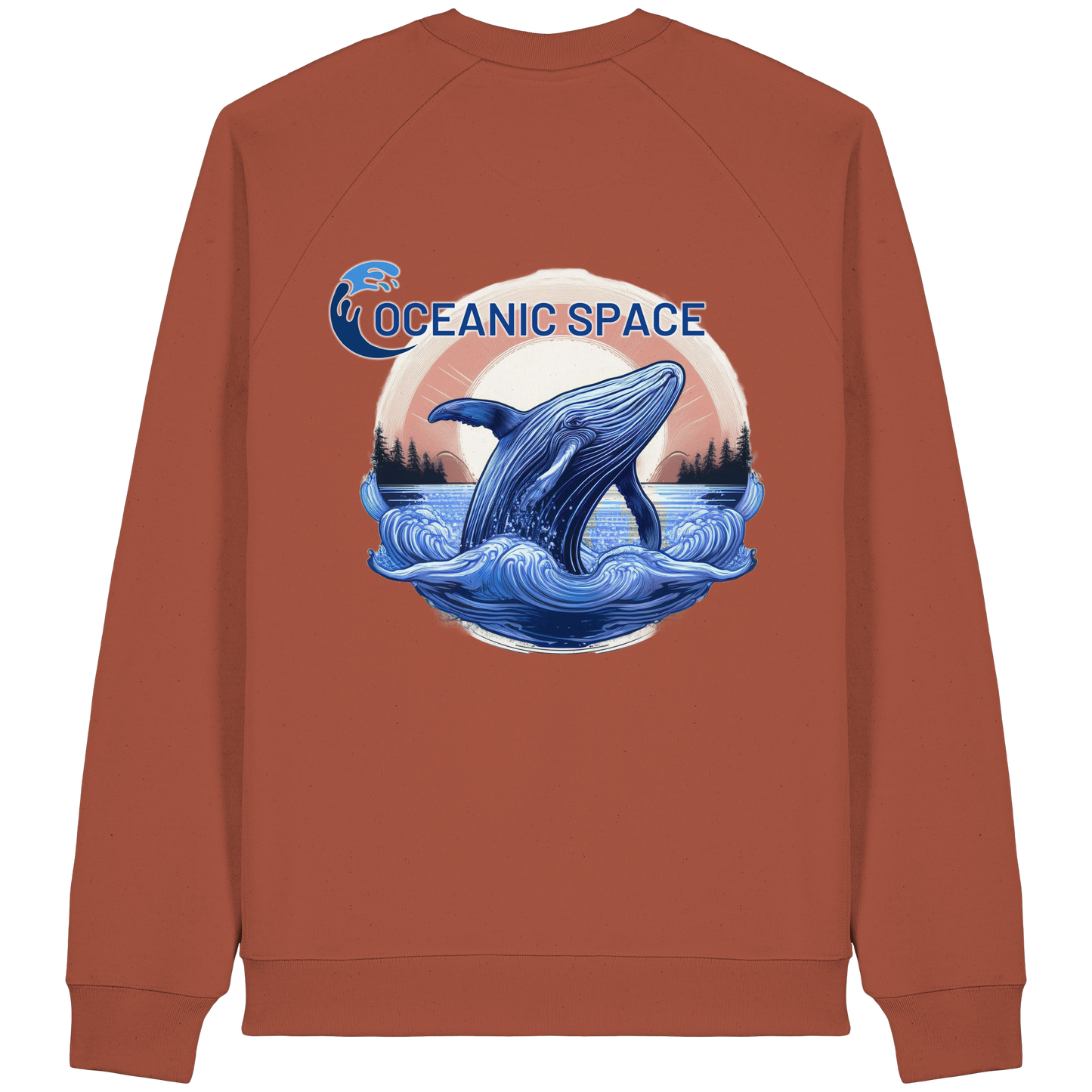 OCEANIC SPACE - Save our oceans - Organic Raglan Sweatshirt - ThreadLabs