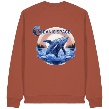 OCEANIC SPACE - Save our oceans - Organic Raglan Sweatshirt - ThreadLabs