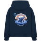 OCEANIC SPACE - Save our oceans - Womens Organic Boxcut Hoodie - ThreadLabs