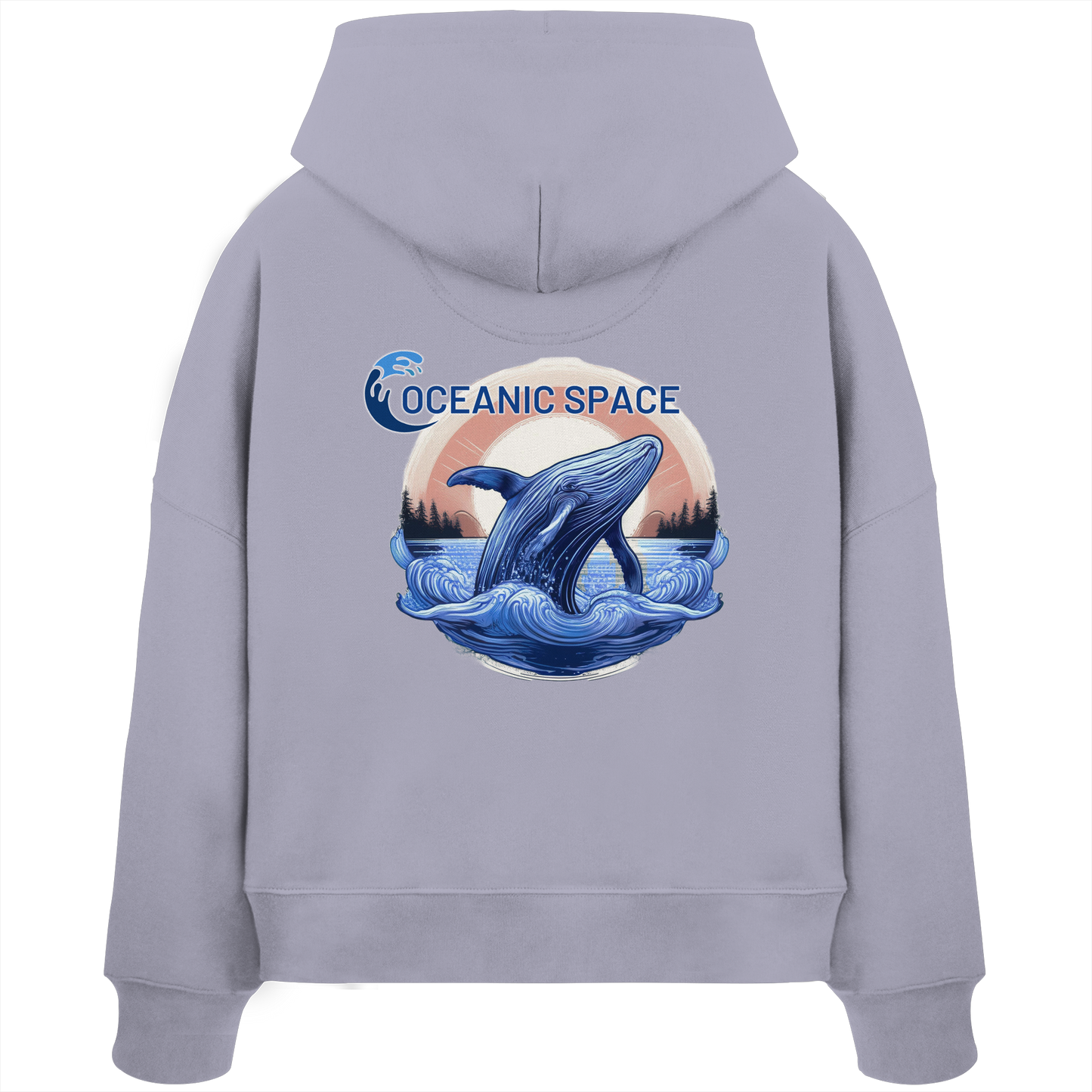 OCEANIC SPACE - Save our oceans - Womens Organic Boxcut Hoodie - ThreadLabs