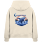 OCEANIC SPACE - Save our oceans - Womens Organic Boxcut Hoodie - ThreadLabs