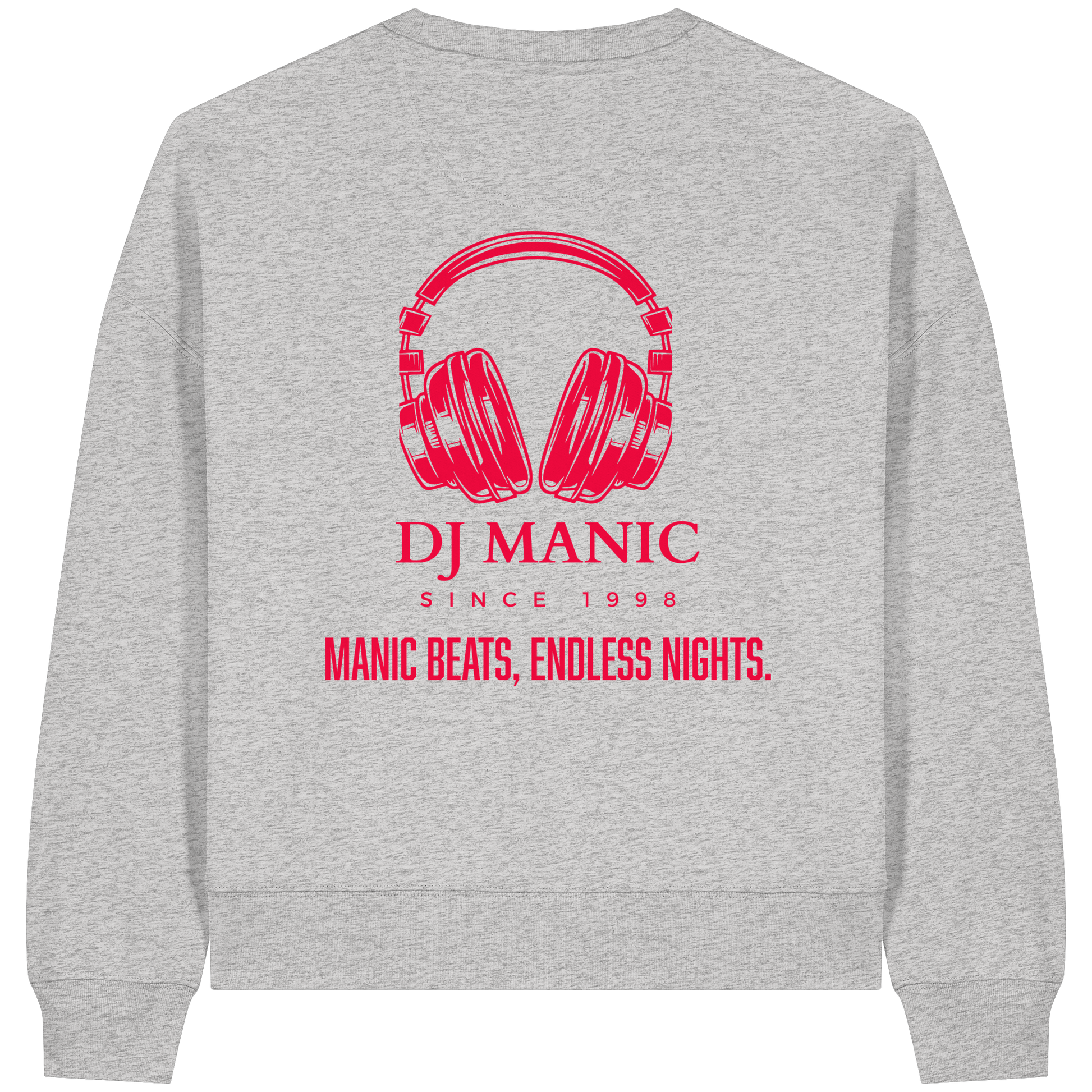 DJ Manic - Streetware - Womens Organic Boxcut Sweatshirt - ThreadLabs