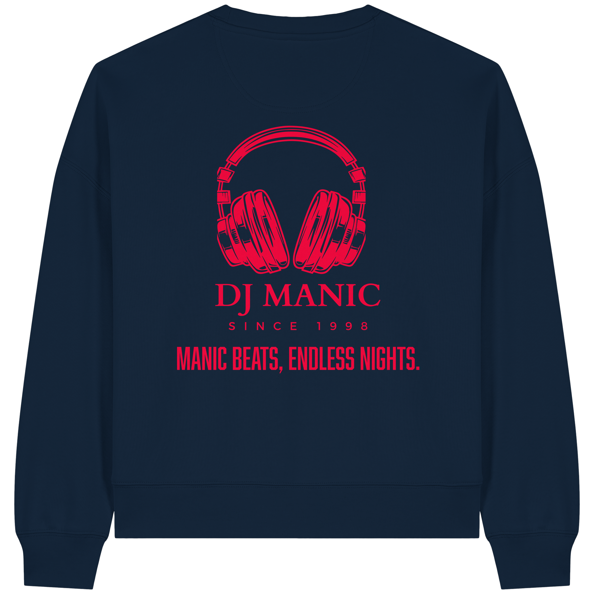 DJ Manic - Streetware - Womens Organic Boxcut Sweatshirt - ThreadLabs