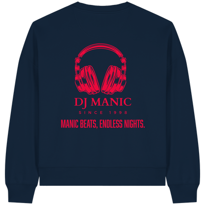 DJ Manic - Streetware - Womens Organic Boxcut Sweatshirt - ThreadLabs