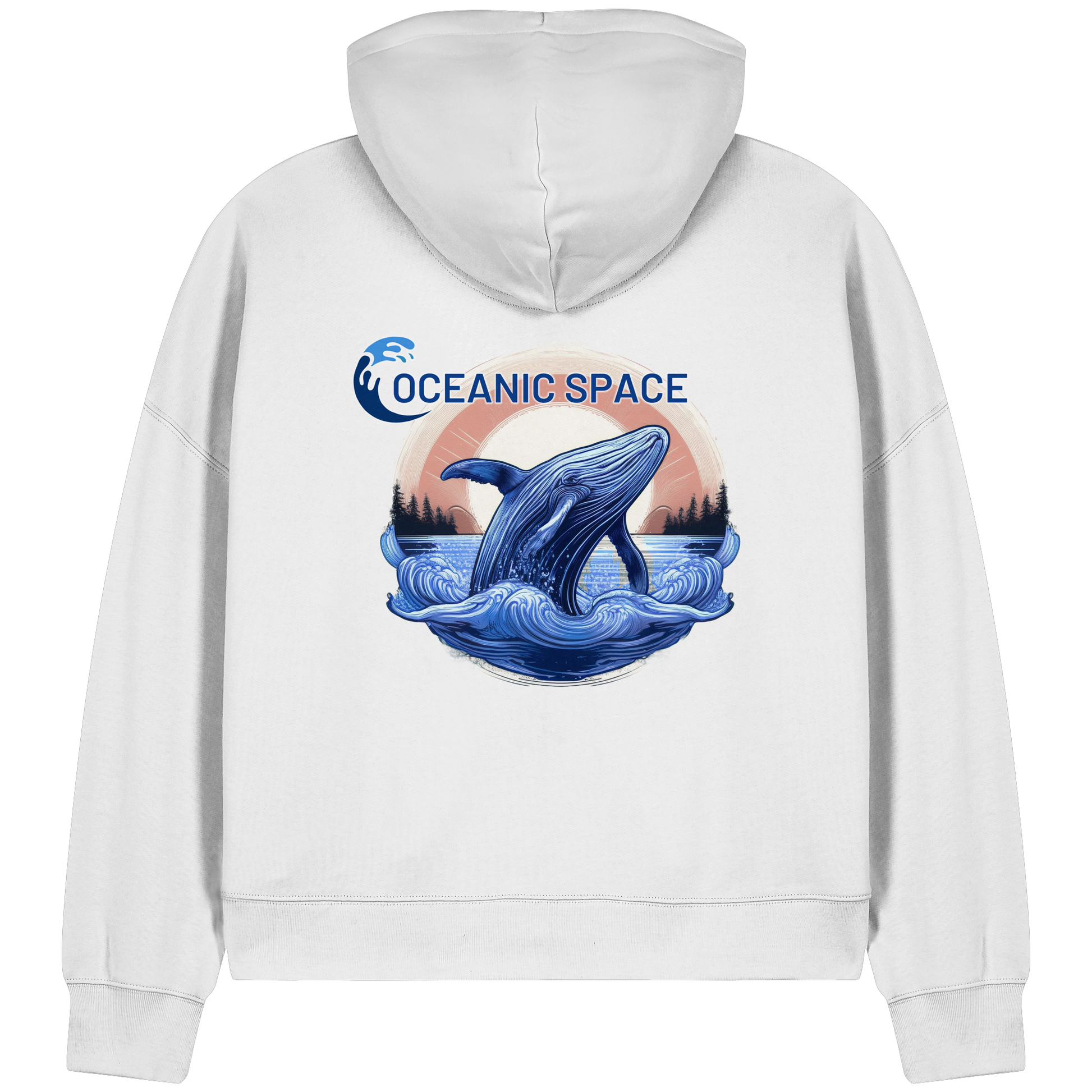 OCEANIC SPACE - Save our oceans - Womens Organic Boxcut Zipper - ThreadLabs