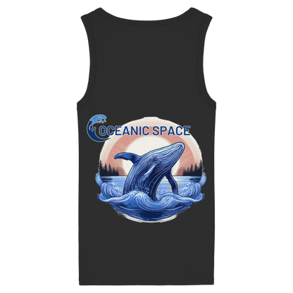 OCEANIC SPACE - Save our oceans - Womens Organic Fitted Tank Top - ThreadLabs