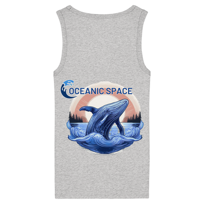 OCEANIC SPACE - Save our oceans - Womens Organic Fitted Tank Top - ThreadLabs