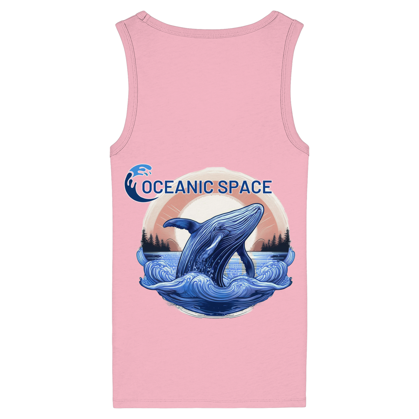 OCEANIC SPACE - Save our oceans - Womens Organic Fitted Tank Top - ThreadLabs