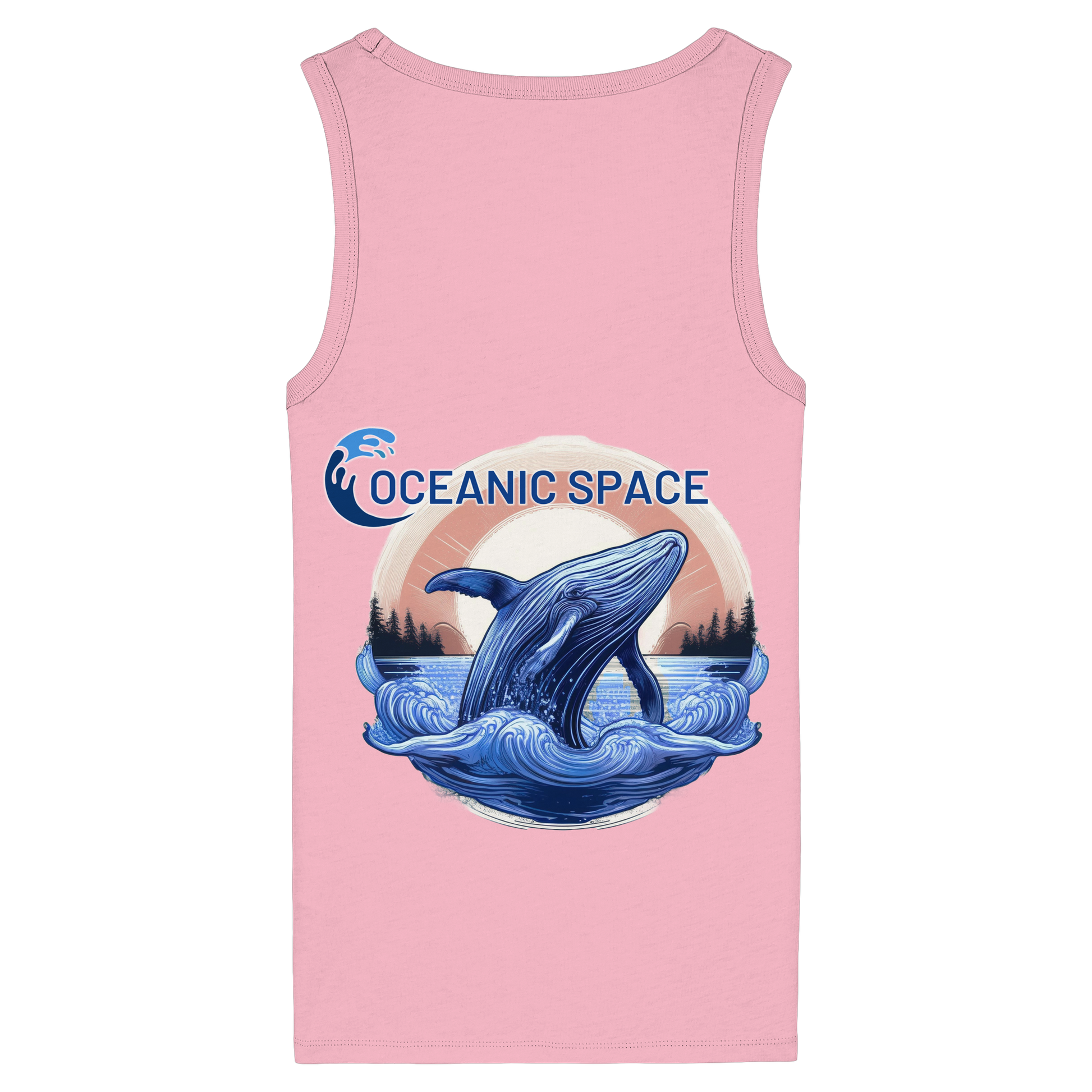 OCEANIC SPACE - Save our oceans - Womens Organic Fitted Tank Top - ThreadLabs