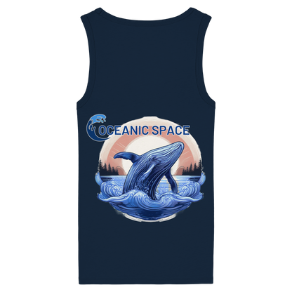 OCEANIC SPACE - Save our oceans - Womens Organic Fitted Tank Top - ThreadLabs