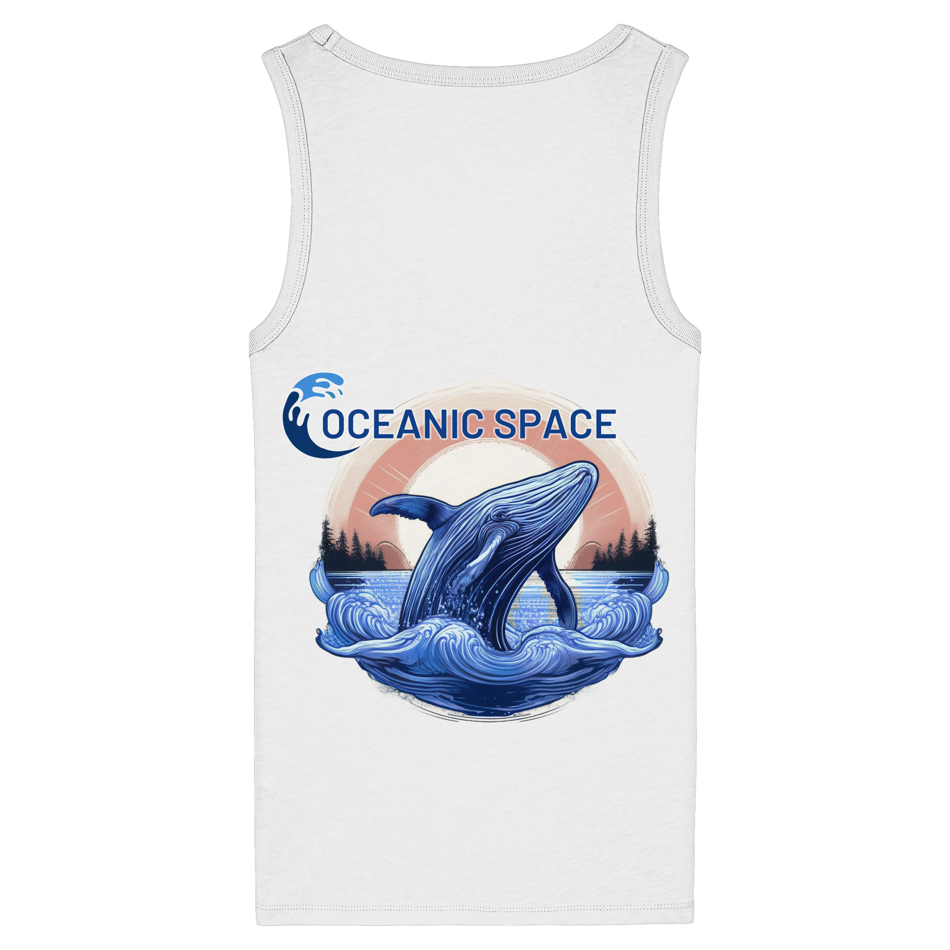 OCEANIC SPACE - Save our oceans - Womens Organic Fitted Tank Top - ThreadLabs