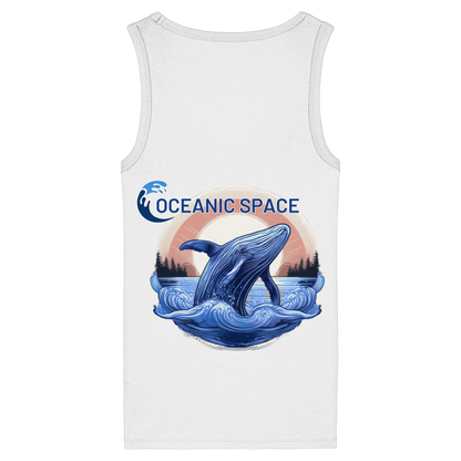 OCEANIC SPACE - Save our oceans - Womens Organic Fitted Tank Top - ThreadLabs