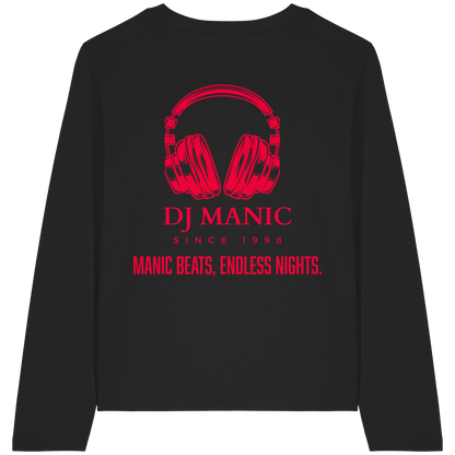 DJ Manic - Streetware - Womens Organic Longsleeve T-Shirt - ThreadLabs